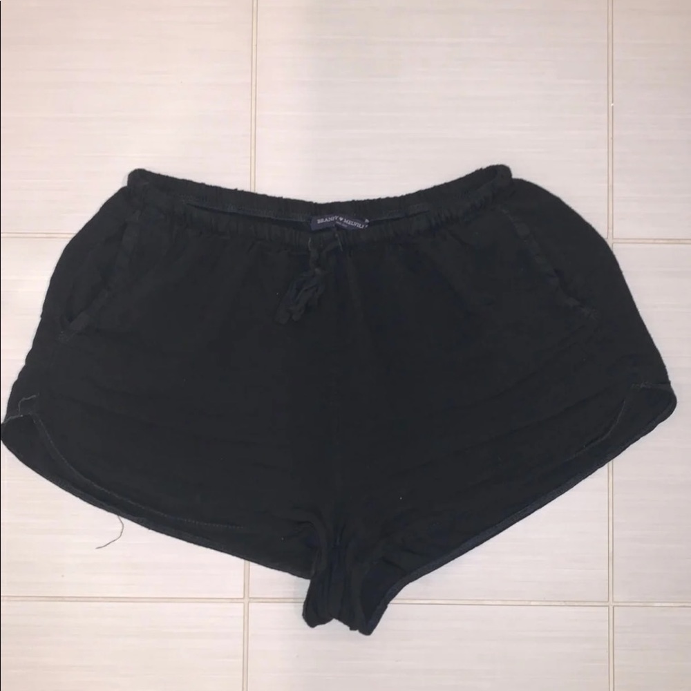 black loose brandy melville shorts